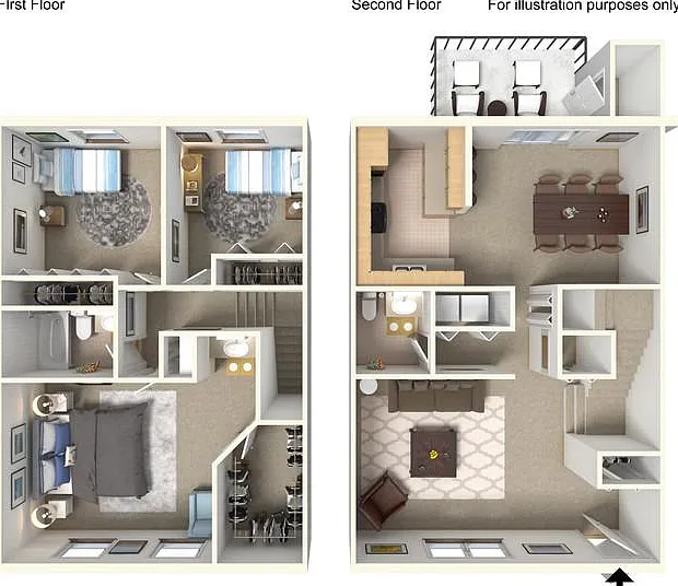 3 bedroom 1.5 bath 1358 sq. ft.
