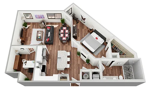 Floor plan 1E