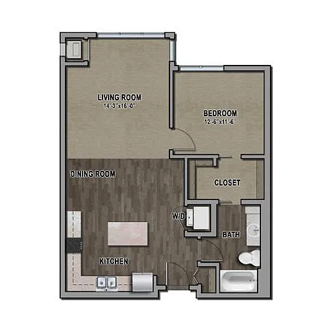 Floor plan 1J