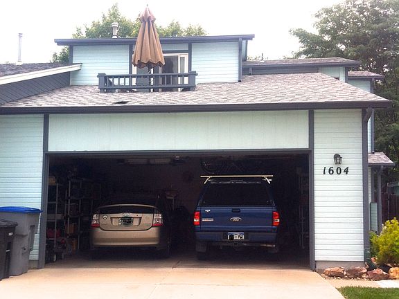 Deck above 2 car garage