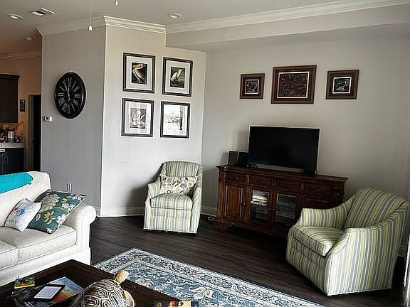 Living room next to kitchen