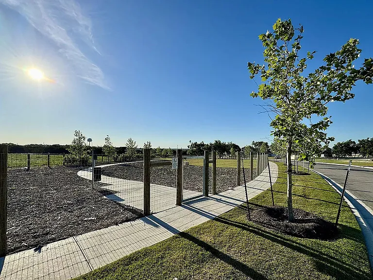 Walking trails in the community