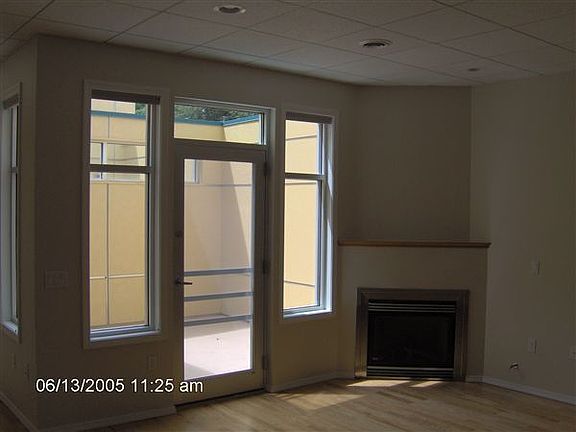 living room and gas fireplace