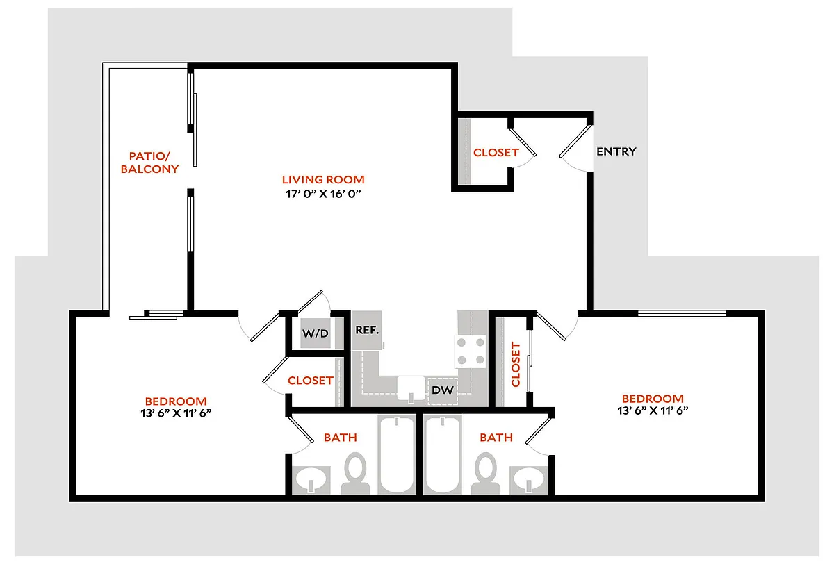 Floor plan Plan 2BW