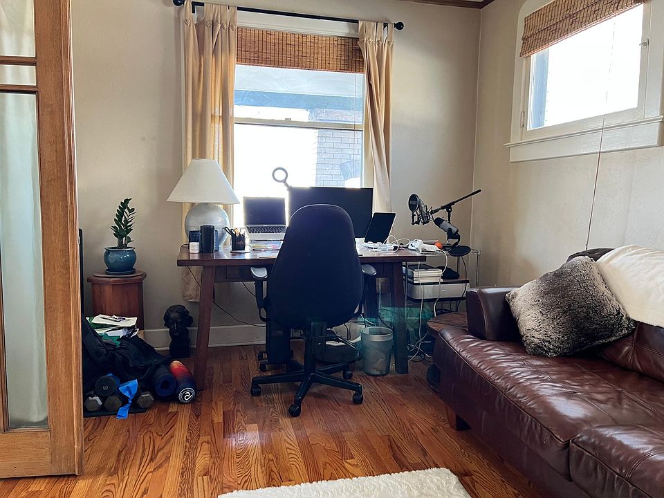 The office - in the front of the house, just left when you walk in the front door.