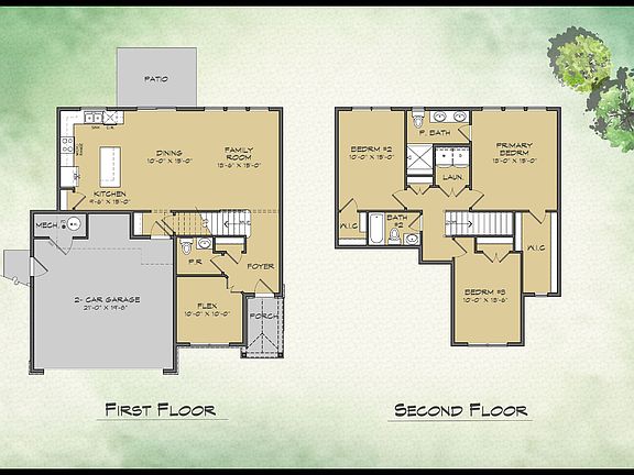 Elevation B - Floor Plan