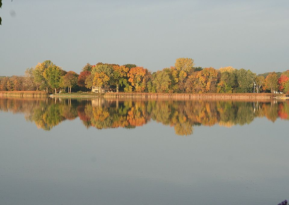 lake view in fall