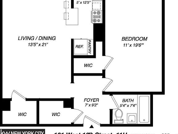 2nd image of 161 W 16th St APT 11H