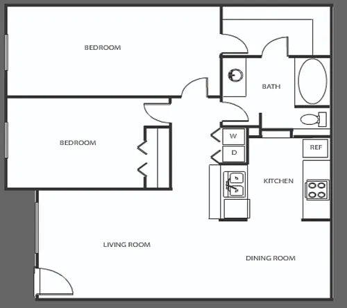 Floor plan 2X1-A