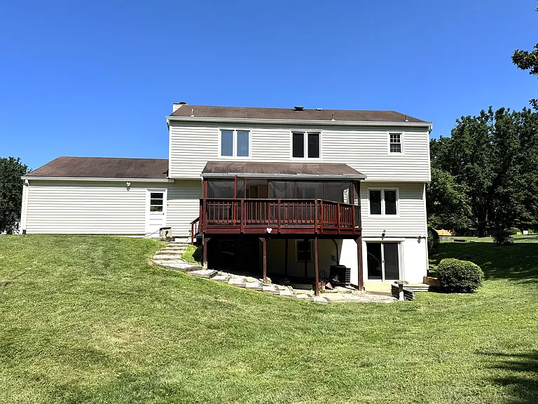 Extensive rear yard for entertaining and outdoor activities.
