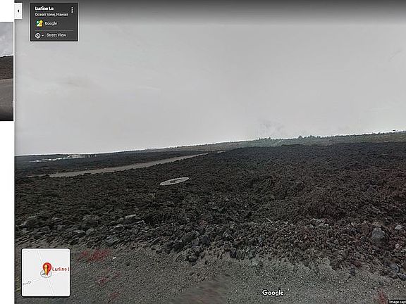 View across road from lot