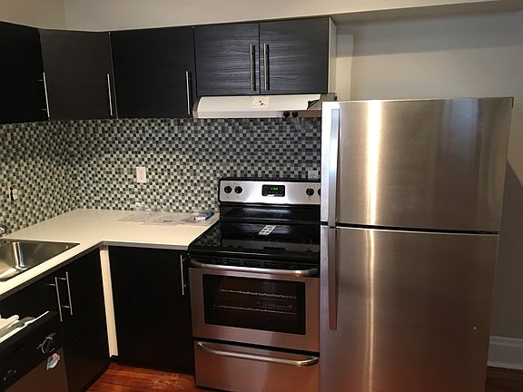 brand new kitchen with stainless steel appliances!