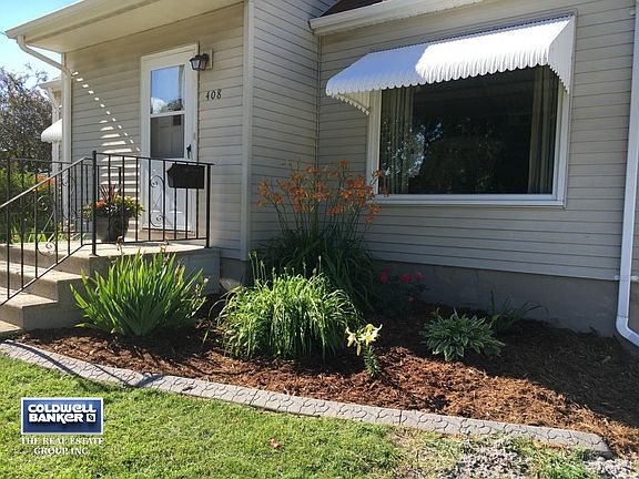 concrete curbing/mature beds