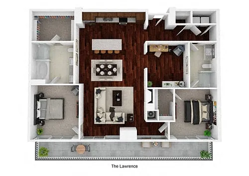 Floor plan PENTHOUSE | THE LAWRENCE