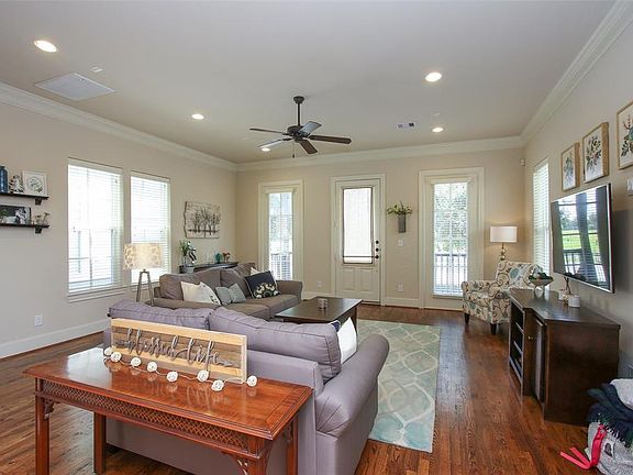 Living room has great natural light with lots of windows
