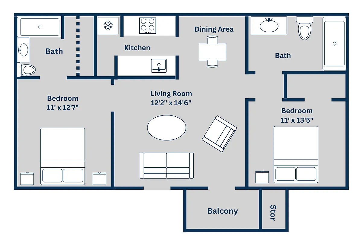 Floor plan Plan E