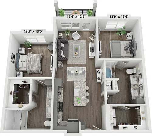 Floor plan B1