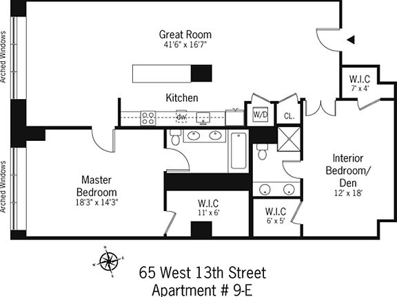 2nd image of 65 W 13th St APT 9E
