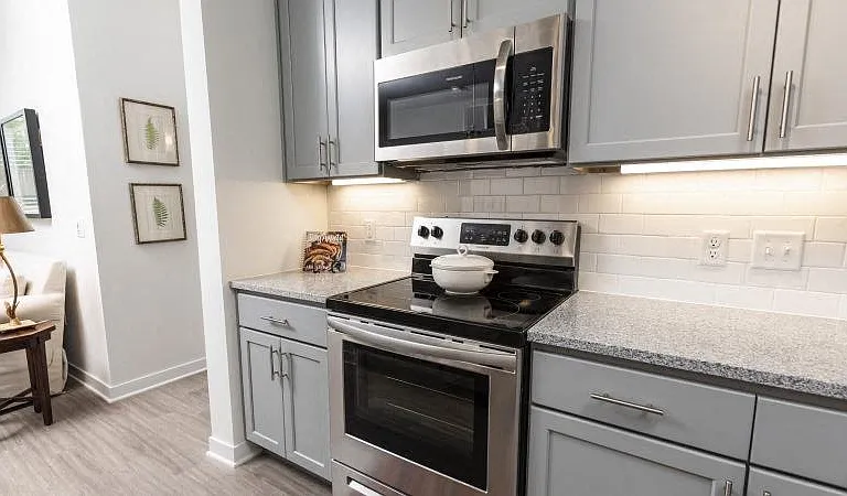 Gourmet kitchen with granite counters