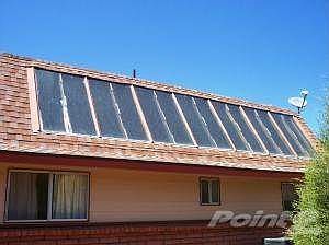 Solar heat assist system facing south