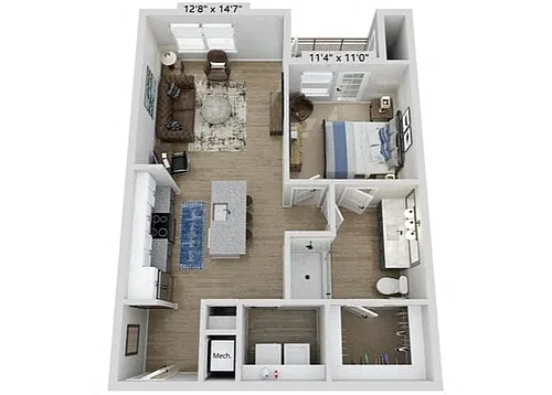 Floor plan A3B