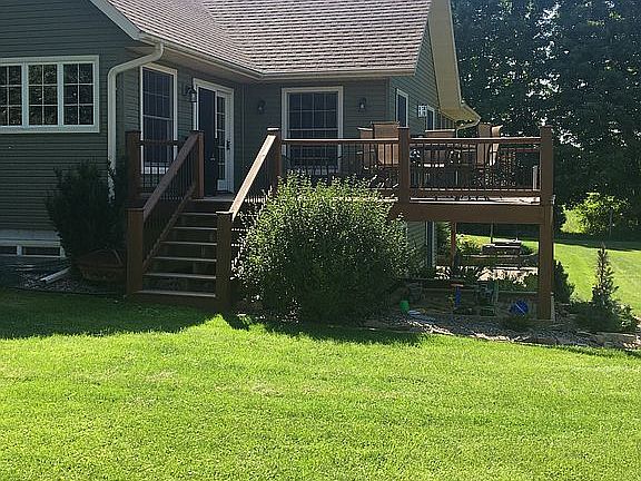 Northeast view of deck