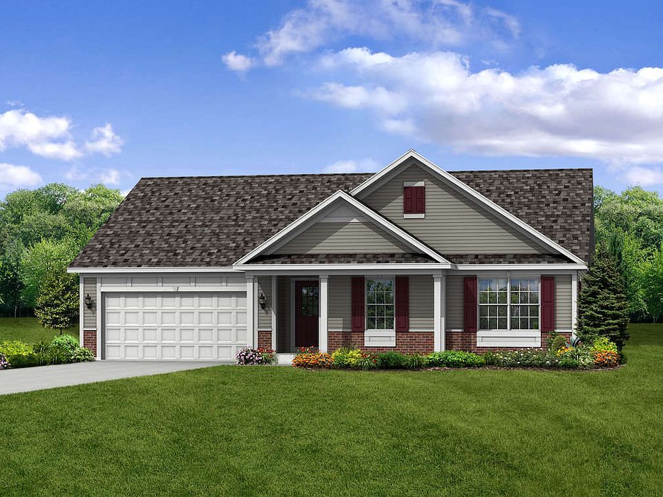 Lovely ranch home with pond and mature trees in back and additional pond across the street.