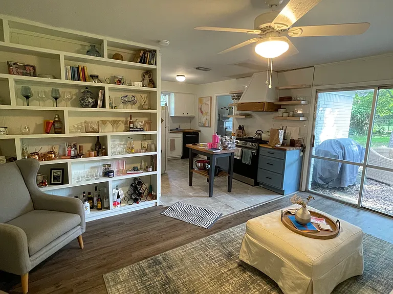 Additional living area off kitchen
