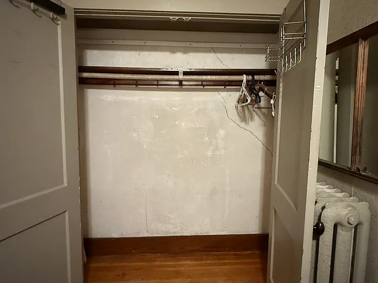 Your bedroom closet (same closet size available to you in guest room).