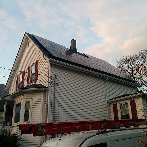 22 solar panels on roof