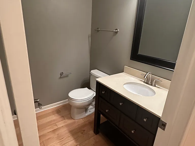 Half bath on first floor.
