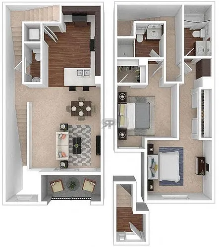 Floor plan Two Bedroom - 3