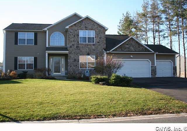Front entrance with landscaping