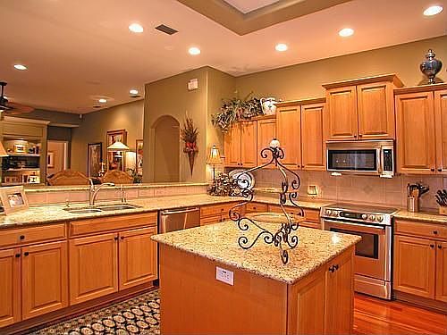 Kitchen with Center Island, Stainless and Granite