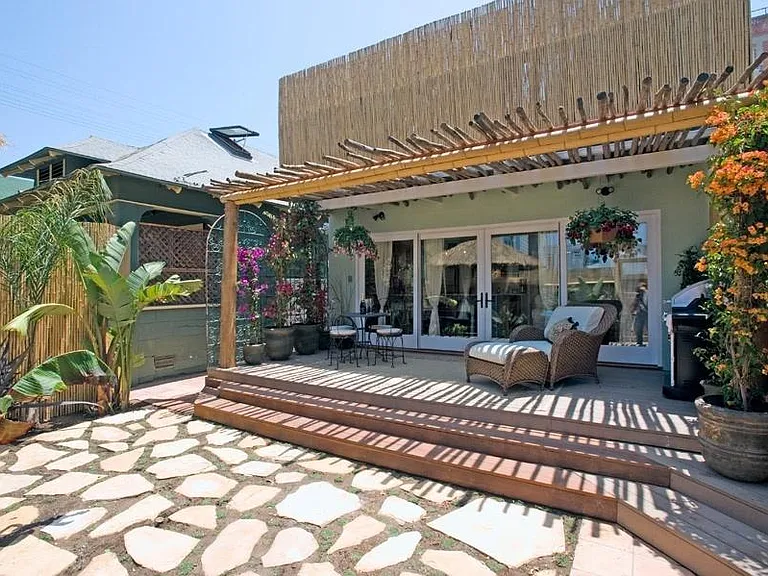 exterior patio and garden
