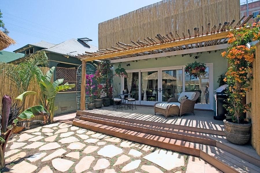 exterior patio and garden