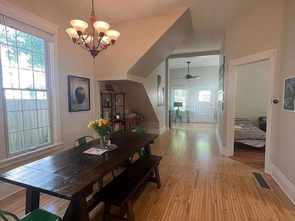 12 foot ceilings, This home oozes charm. One resident fondly nicknamed it "The Joy House." Reach out to make it yours