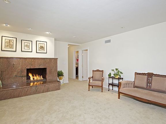 Large living room with fireplace