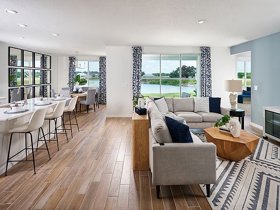 The Great Room of the Jasmine Model at The Grove at Stuart Crossing.