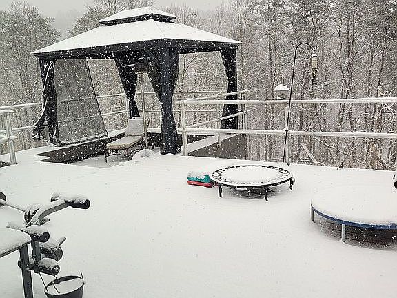  Winter view on the rear deck