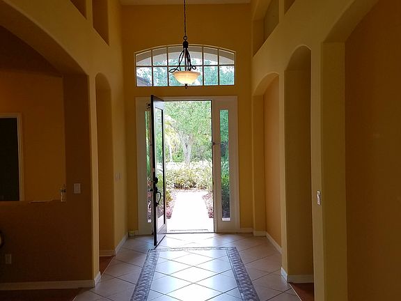 Mosaic tile in foyer