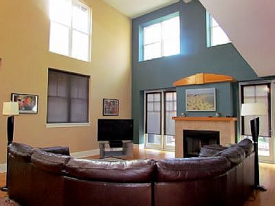 Vaulted Ceiling Living Room