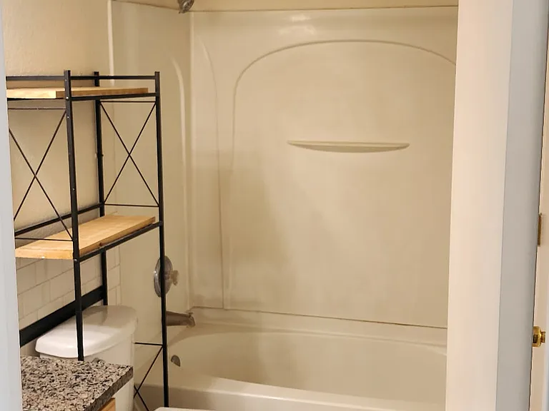 Upstairs bathroom shared by two upper bedrooms