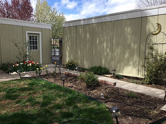 Garage, walk through gate