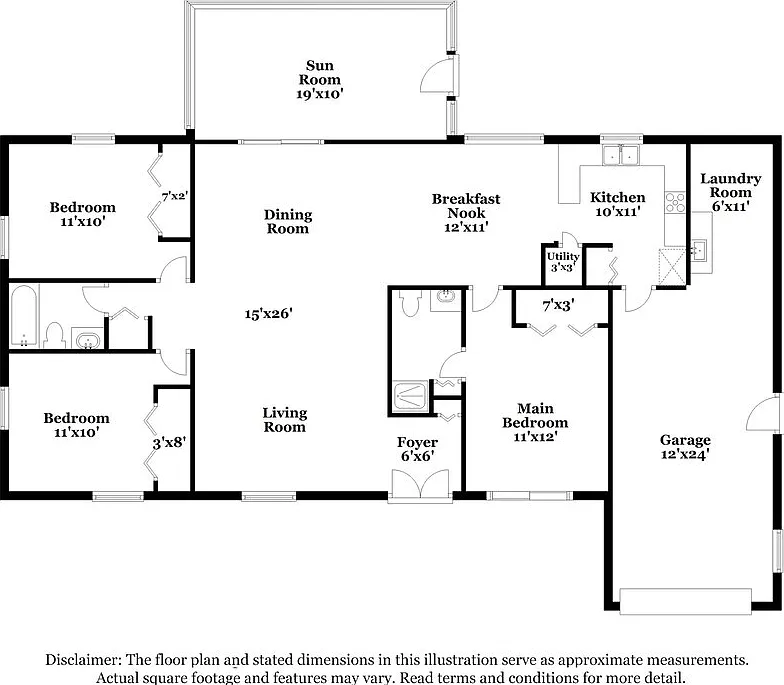 3 bed, 2.0 bath, 1330 sqft, $1,895 — Photo 2