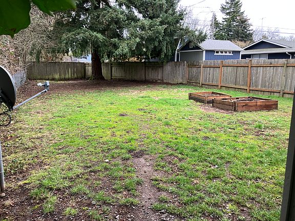 Large fenced back yard