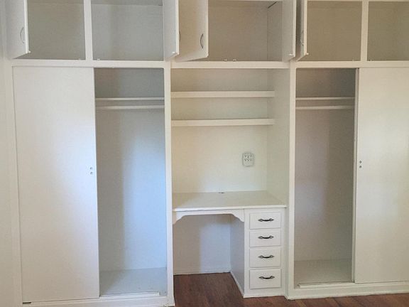 The Master Bedroom Showing All the Storage Space