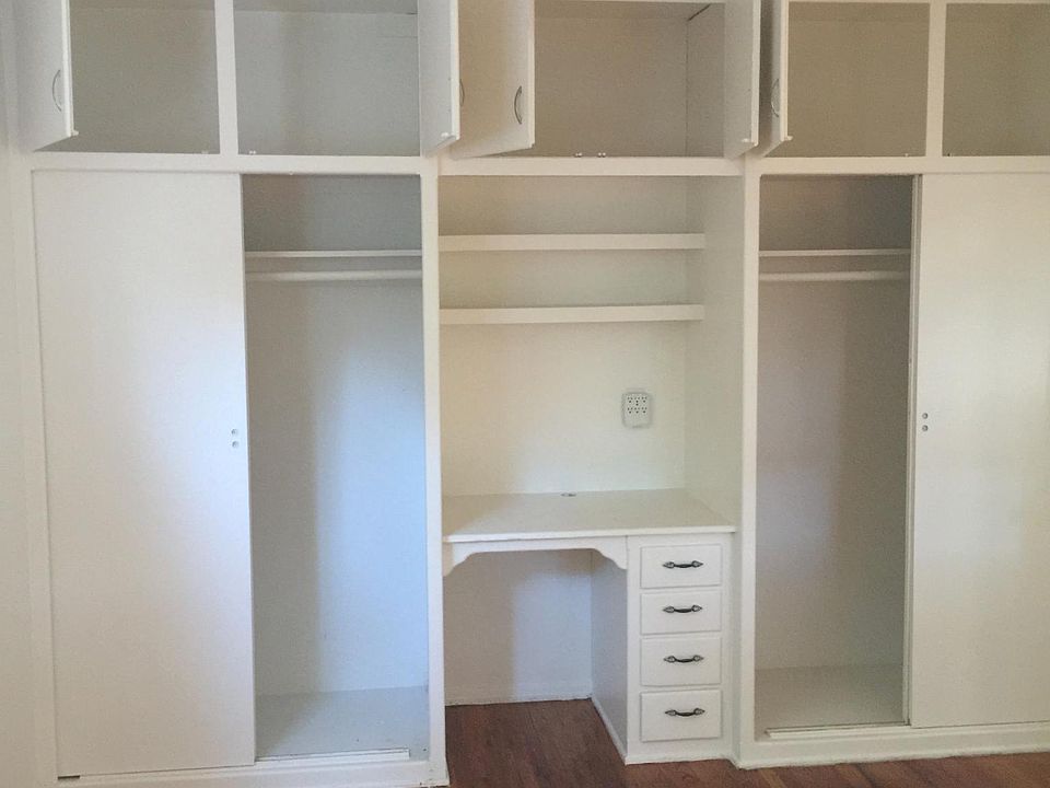 The Master Bedroom Showing All the Storage Space