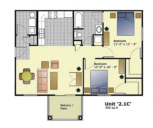 Floor plan 21C