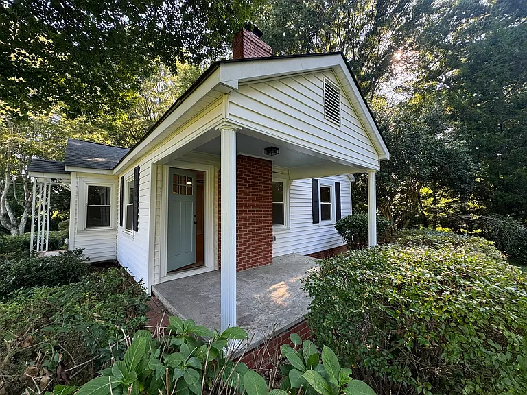 Right side covered porch